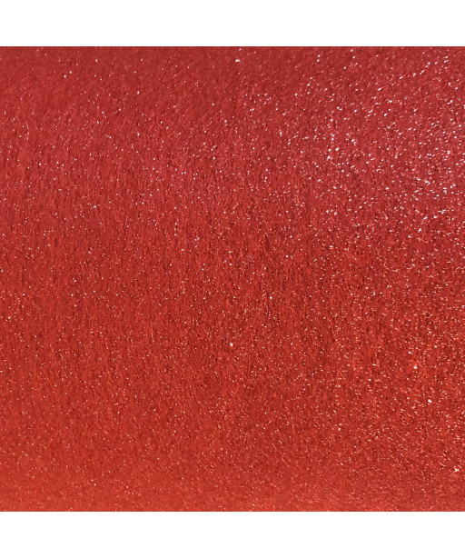 Feltro Glitterato Fine 90cm spesso 1mm Rosso n°8