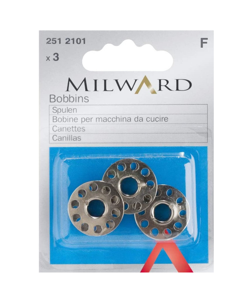 Bobine in metallo milward per macchina da cucire