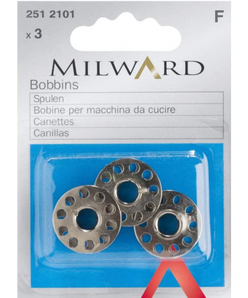 Bobine in metallo milward per macchina da cucire