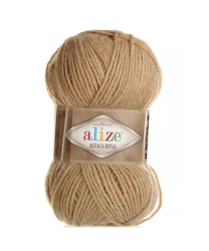 Filato Lana Alpaca Royal Alize100gr Mt 250mt Colore Sabbia n°266