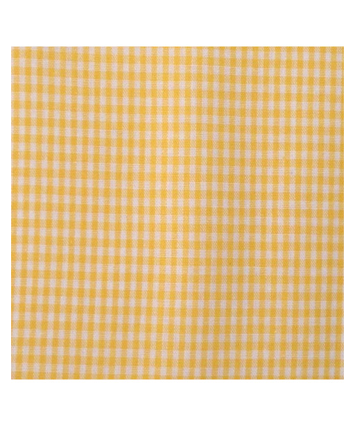 TESSUTO DELUX 100% COTONE GIALLO MINI QUADRETTI N°105