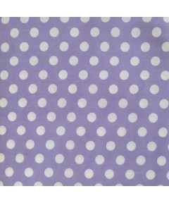 TESSUTO DELUX 100% COTONE VIOLA POIS N°122