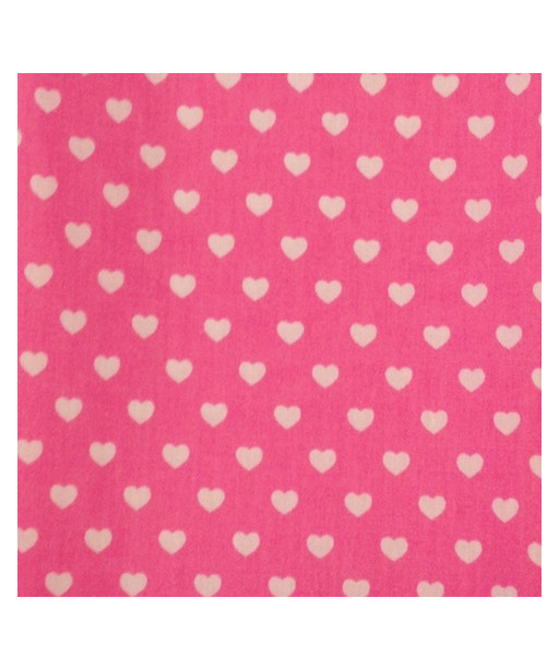 TESSUTO 100% COTONE ROSA CUORI N°15