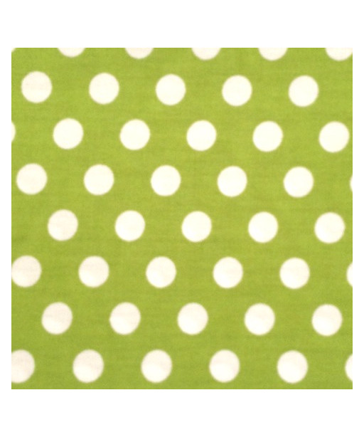 TESSUTO DELUX 100% COTONE VERDE POIS N°81