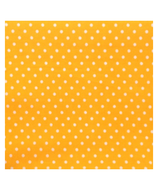 TESSUTO DELUX 100% COTONE GIALLO MINI POIS N°90