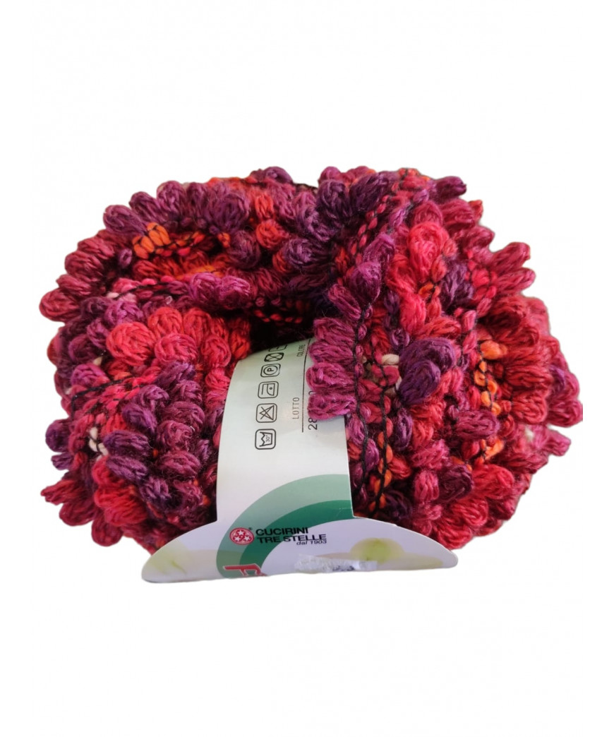 Filato Fiore 100g-5Lna-5Poliestere-90Acrilico Colore mix Viola n°906