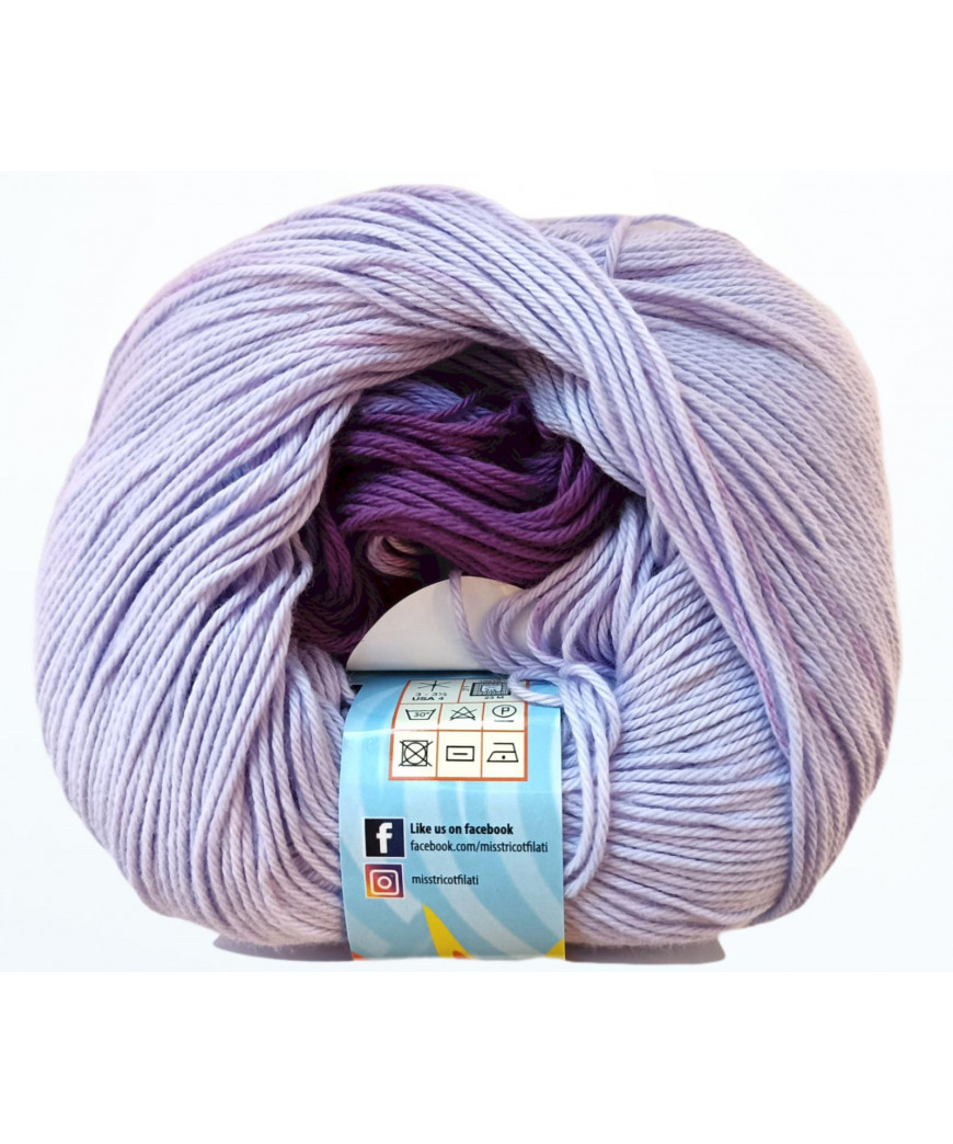 Cotone Polinesia Gr 100-mt330 Colore mic Lilla n°8