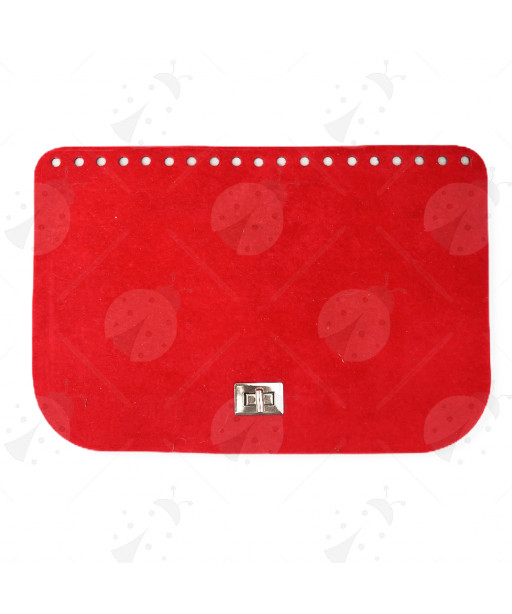 Patelle in Ecopelle con Chiusura Girello 30x20cm Dainetto Rosso