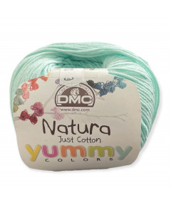 Gomitolo YUMMY COLORS Natura 50gr, verdeacqua n°100