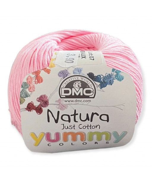Gomitolo YUMMY COLORS Natura 50gr, rosa baby n°94