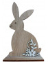 Decorazione Coniglio in legno cm18x10 Cm