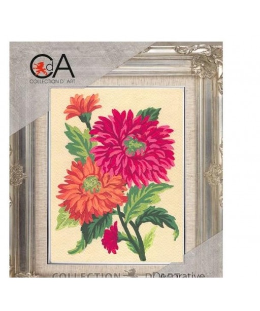 Kit Canovaccio Quadro Per Mezzo Punto cm Canovaccio 20x25-disegno 14x18 Soggetto Girasole