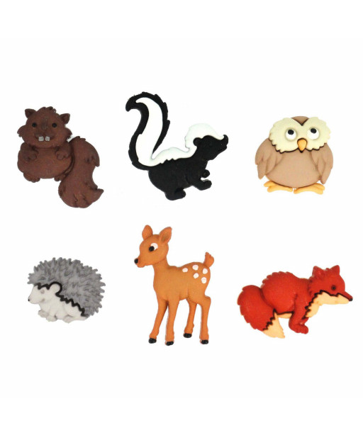 Bottone Pvc Fantasia forest babies