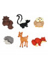 Bottone Pvc Fantasia forest babies