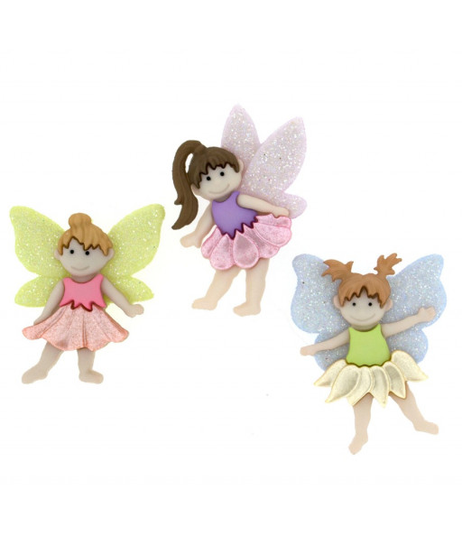 Bottoni Dress It Up "flower fairiesl" 3pz