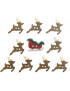 Bottoni Dress It Up "sew cute sleigh/reindeer" 10pz