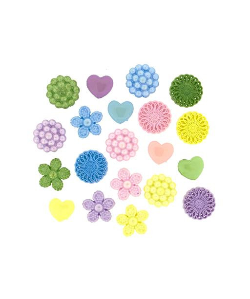 Confezione  bottoni "dress it up" x5 whooo loves you