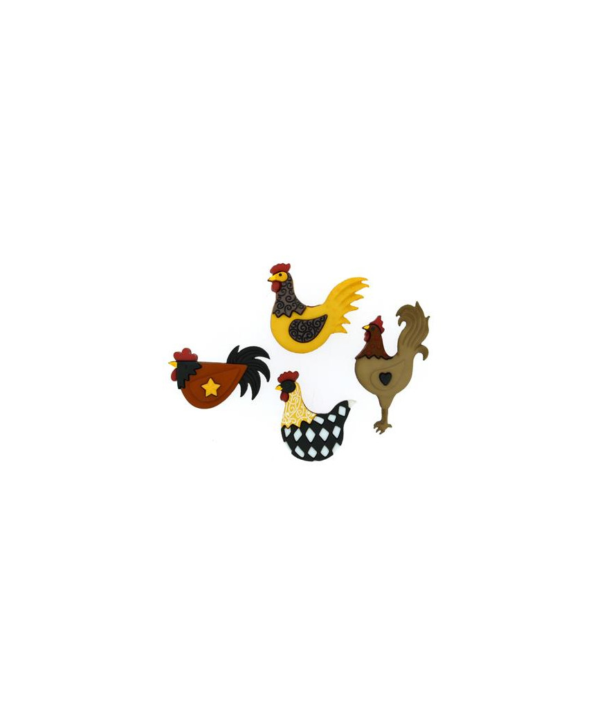 Confezione bottoni "dress it up" hen house