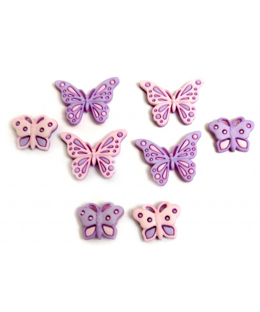 Bottoni Dress It Up "sweet butterflies" 8pz