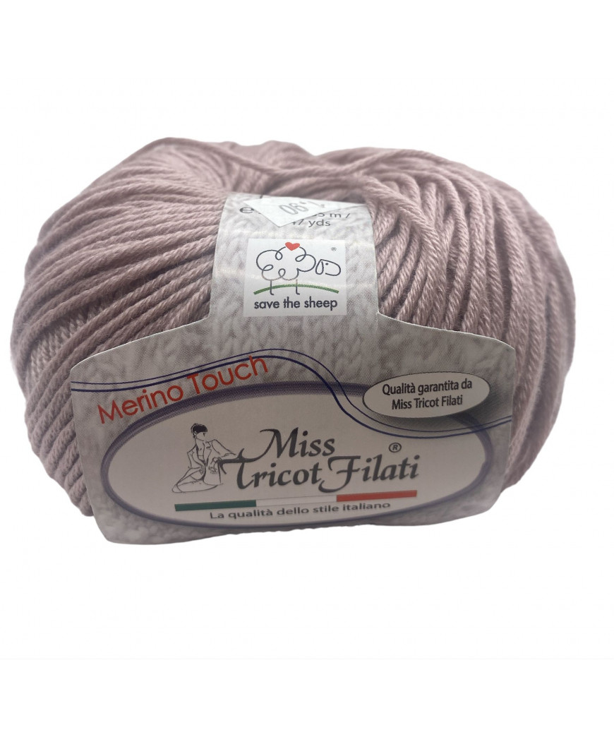 Filato Gomitolo Microfibra "Mon Amour" 50gr,140mt-Colore Tortora n°22-Ferri consigliati n°6-7