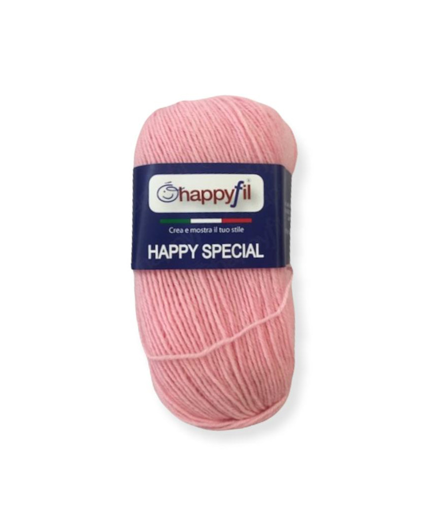 Filato HAPPY SPECIAL 60%lana - 40% acrilico ROSA COL N°340