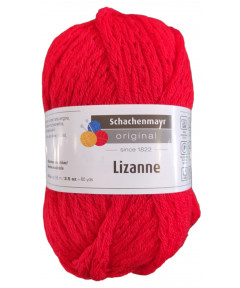 Fomitolo lana lizanne 50gr, 50Lana Vergine-50Poliacrilico Colore Rosso n°30