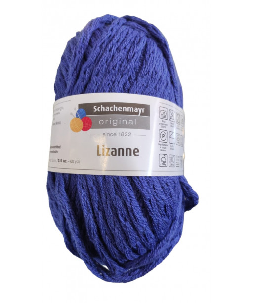 Fomitolo lana lizanne 50gr, 50Lana Vergine-50Poliacrilico Colore Bluette n°52