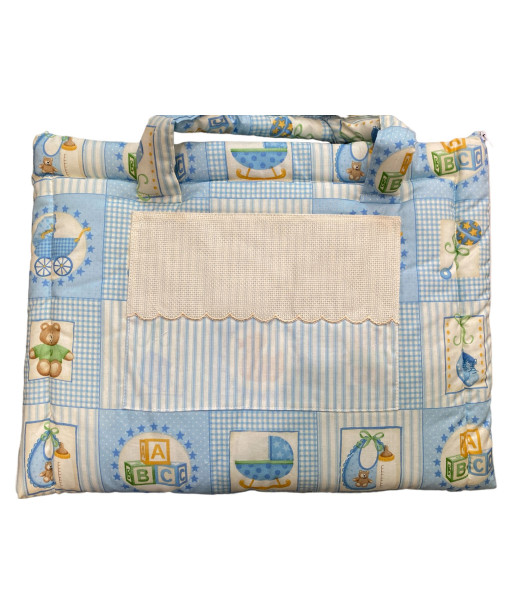 Borsa fasciatoio 110 %cotone 47x68 cm Azzurro