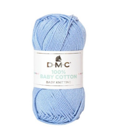 DMC Baby Cotton 100% cotone 50 g ~ 106 m Azzurro Baby 751