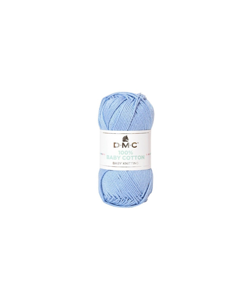 DMC Baby Cotton 100% cotone 50 g ~ 106 m Azzurro Baby 751