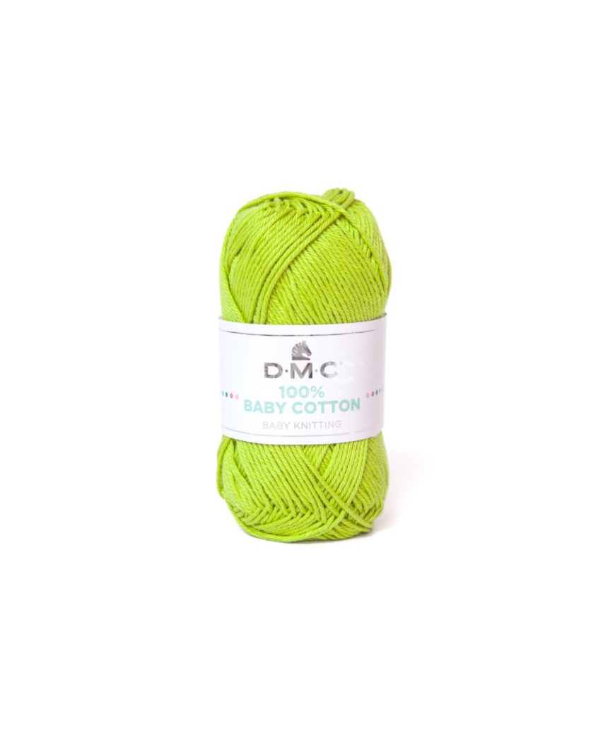 DMC Baby Cotton 100% cotone 50 g ~ 106 m Colore Pistacchio 752