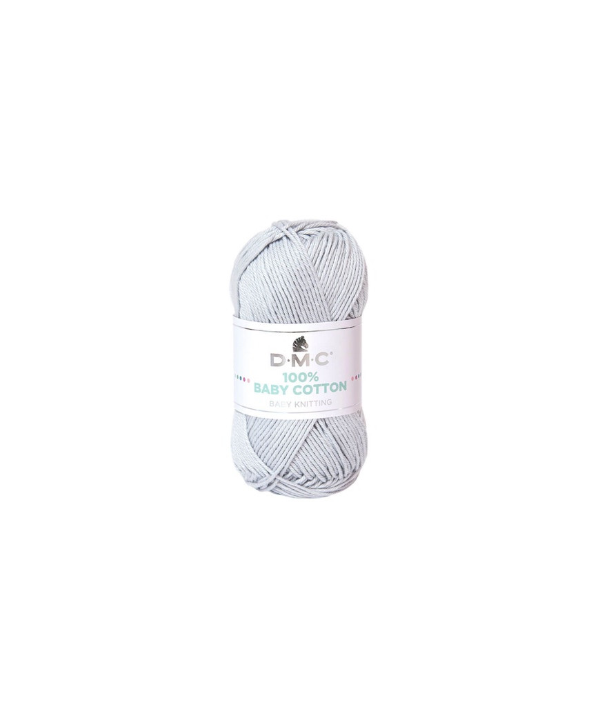 DMC Baby Cotton 100% cotone 50 g ~ 106 m Grigio ch 757