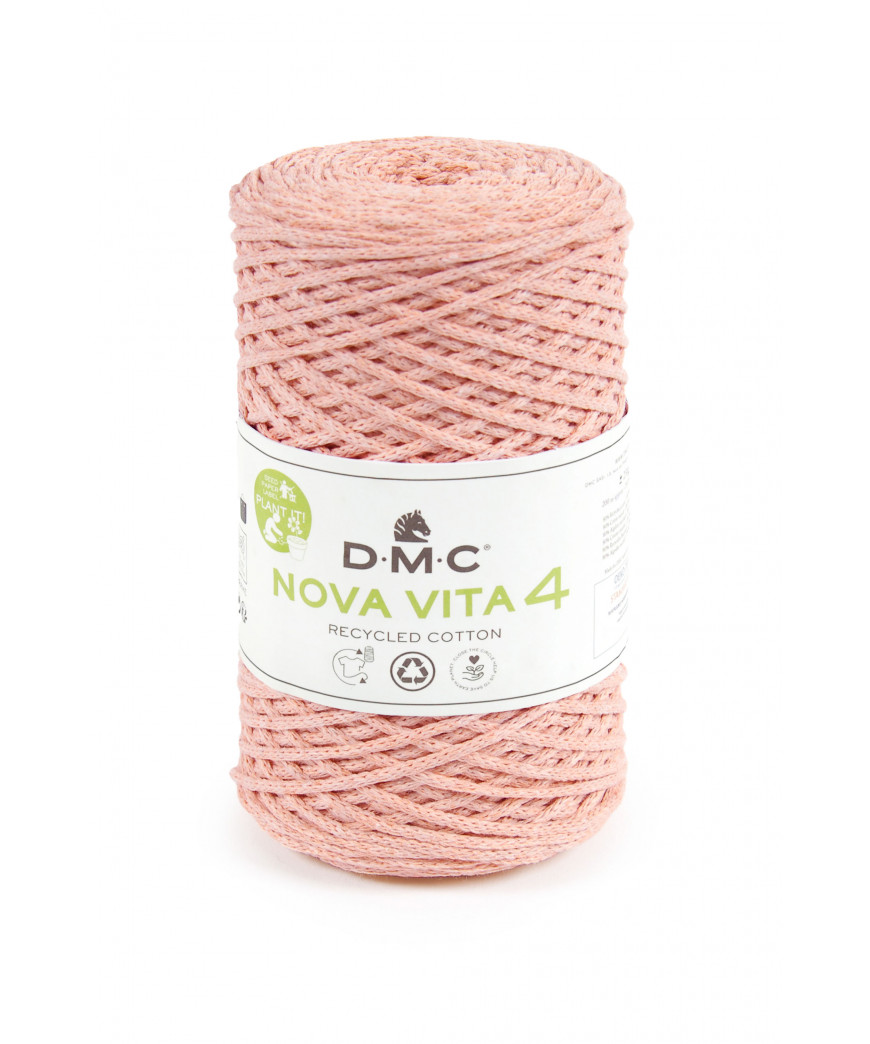 Fialto Nova Vita 4-Uncientto Maglia e Macramè 250gr 200mt-ferri consigliati n°4-Colore Rosa