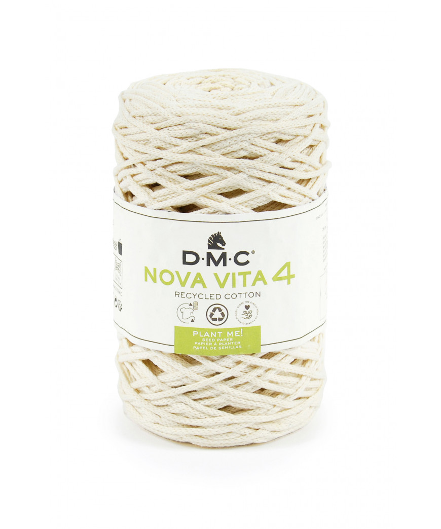 Fialto Nova Vita 4-Uncientto Maglia e Macramè 250gr 200mt-ferri consigliati n°4-Colore Avorio