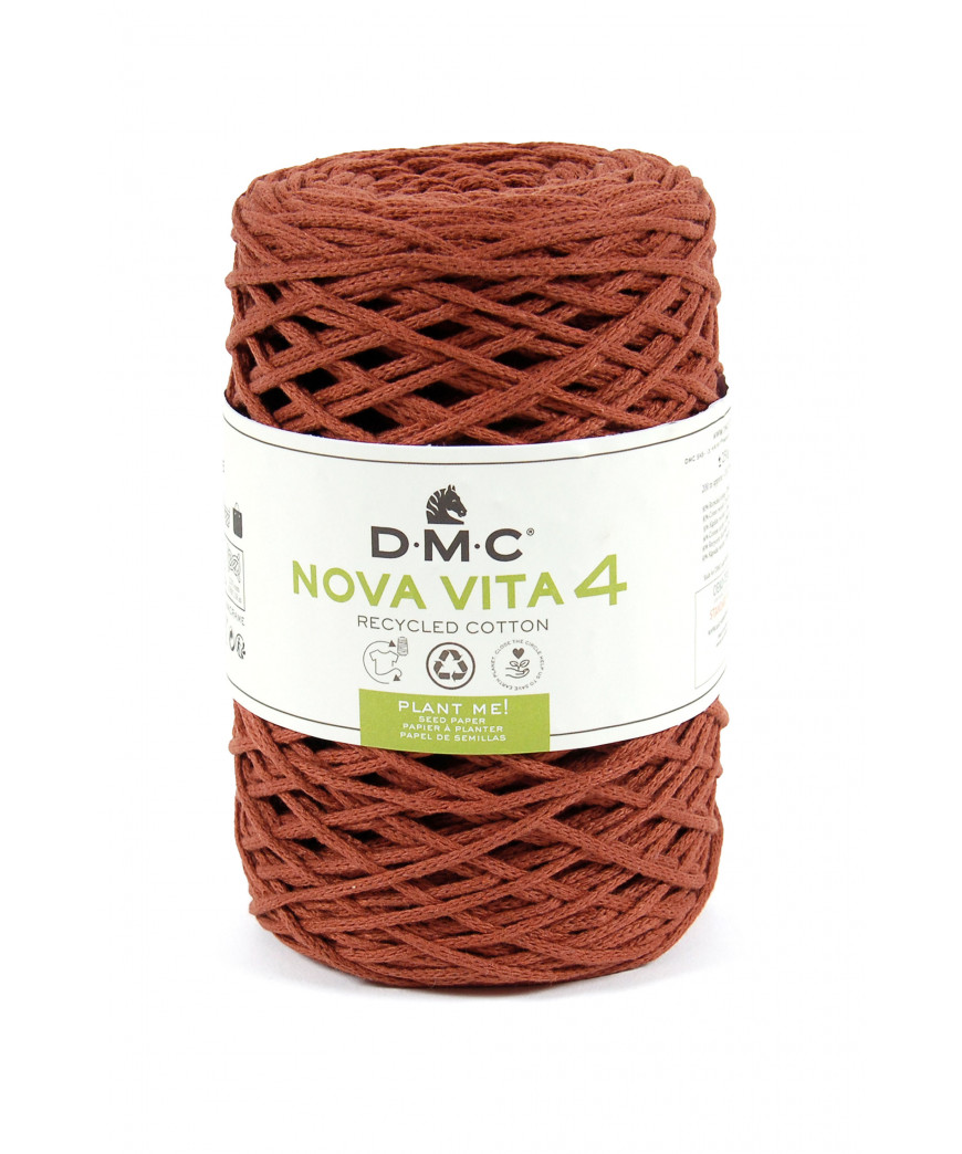 Fialto Nova Vita 4-Uncientto Maglia e Macramè 250gr 200mt-ferri consigliati n°4-Colore Cuoio