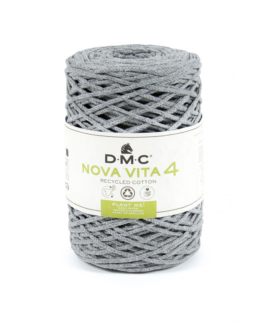 Fialto Nova Vita 4-Uncientto Maglia e Macramè 250gr 200mt-ferri consigliati n°4-Colore Grigio Ch