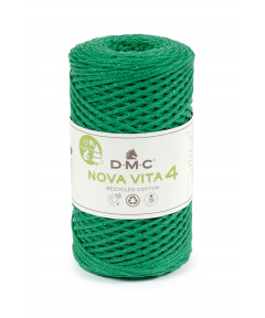 Fialto Nova Vita 4-Uncientto Maglia e Macramè 250gr 200mt-ferri consigliati n°4 -Colore Verde Lurex Verde