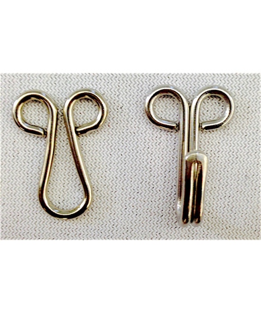 GANCI PER PELLICCIA METALLO ARGENTO