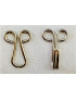 GANCI PER PELLICCIA METALLO ARGENTO