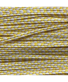 Cordino treccia 4mm , prezzo al metro, mix giallo