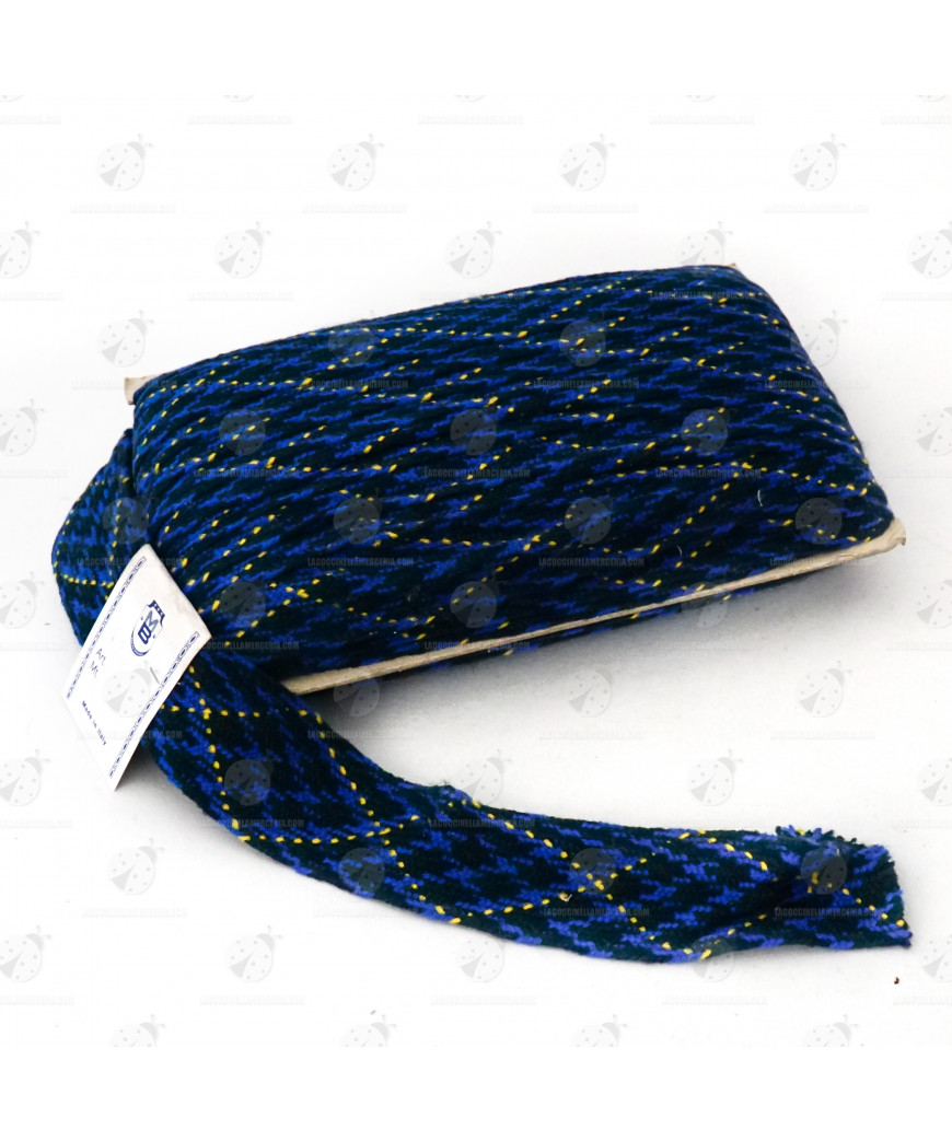 Stock Passamaneria Lana Mix Blu 20 mt.
