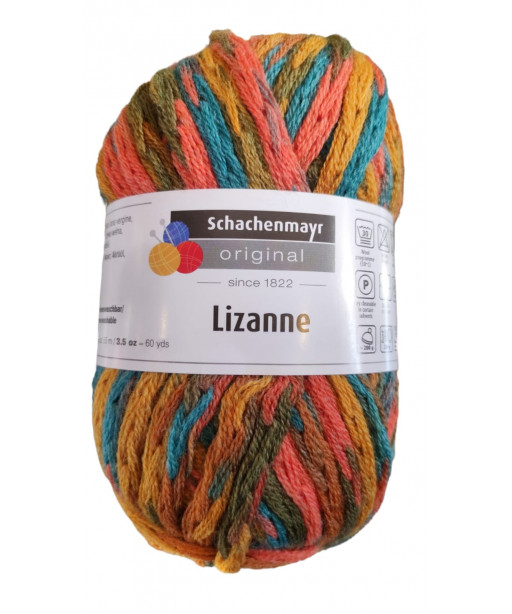 Fomitolo lana lizanne 50gr, 50Lana Vergine-50Poliacrilico Colore Mix n°82