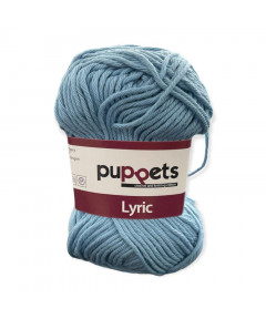 Gomitolo cotone Puppetes LYRIC, 100% cotone 50gr, azzurro n° 05010