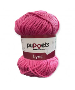 Gomitolo cotone Puppetes LYRIC, 100% cotone 50gr, rosa scuro n° 05025