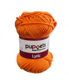 Gomitolo cotone Puppetes LYRIC, 100% cotone 50gr, arancione n° 05037