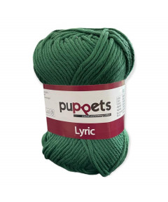 Gomitolo cotone Puppetes LYRIC, 100% cotone 50gr, verde bosco n° 05056