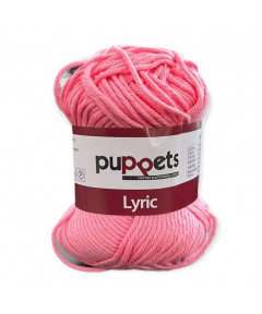 Gomitolo cotone Puppetes LYRIC, 100% cotone 50gr, rosa n° 05087