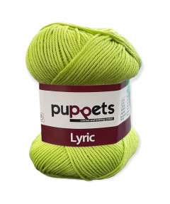 Gomitolo cotone Puppetes LYRIC, 100% cotone 50gr, verde mela n° 05090