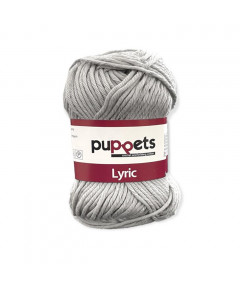 Gomitolo cotone Puppetes LYRIC, 100% cotone 50gr, grigio n° 05006