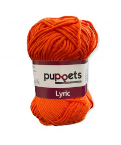 Gomitolo cotone Puppetes LYRIC, 100% cotone 50gr, arancione n° 07329